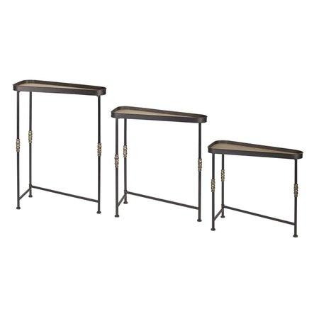 INTERNATIONAL DS Iron & Wood Side Table 78013